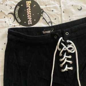 Dollz kill wide leg corduroy pants